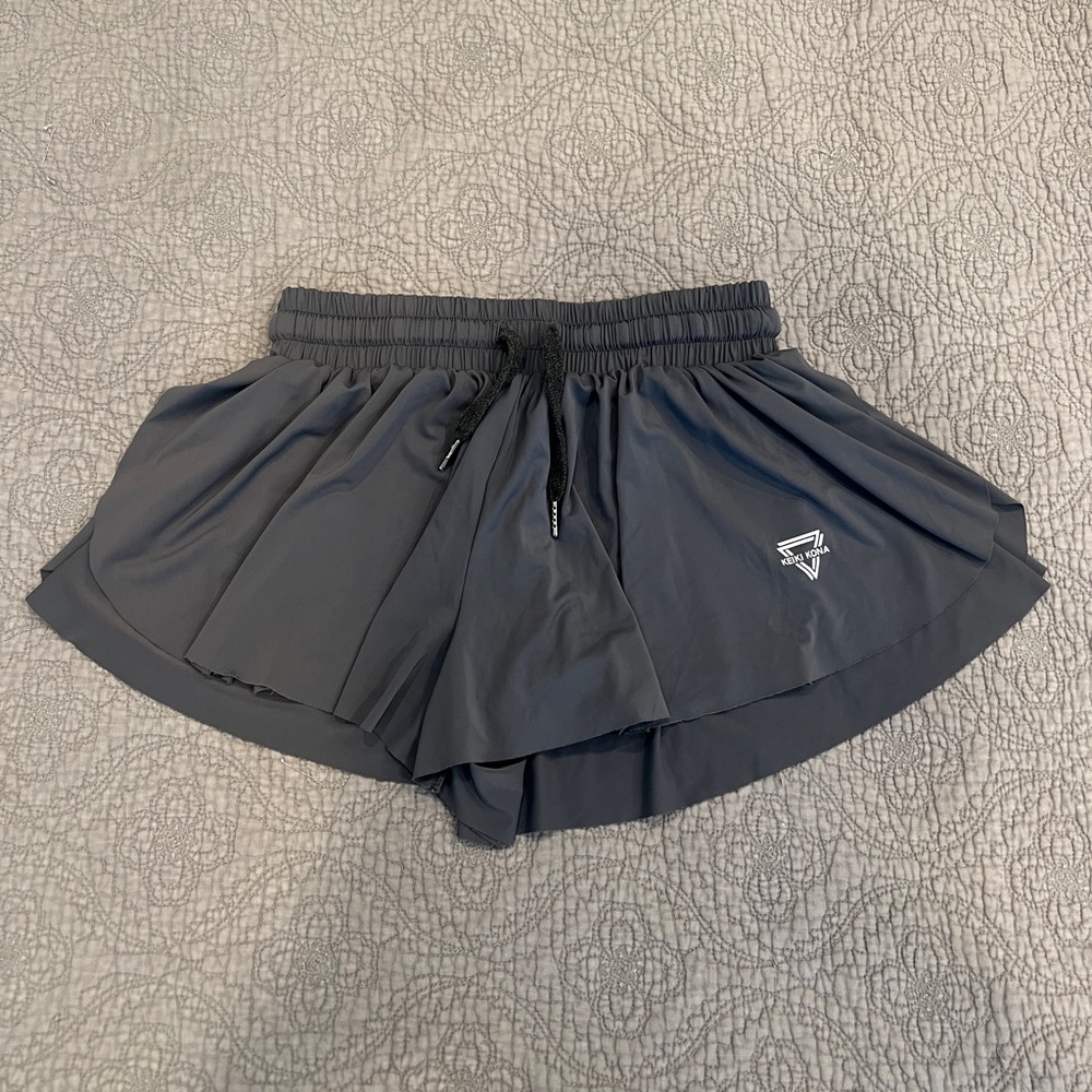 Women's Charcoal Gray Keiki Kona gym Shorts